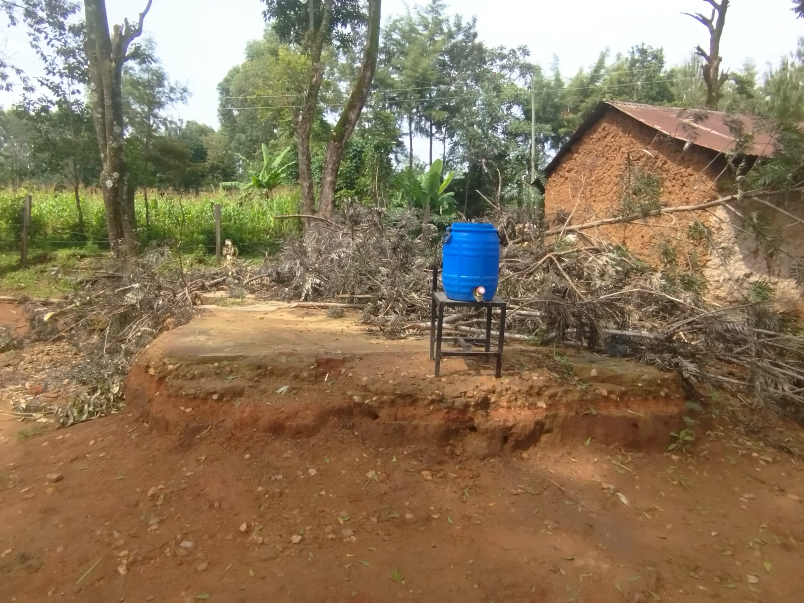 The school grounds at Mabanga before the administration block was built